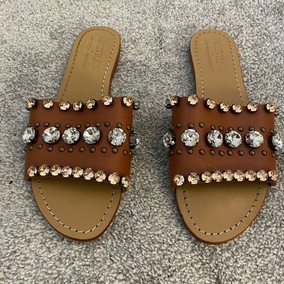 Anthropologie Shoes - Mystique x Anthropologie jeweled slides